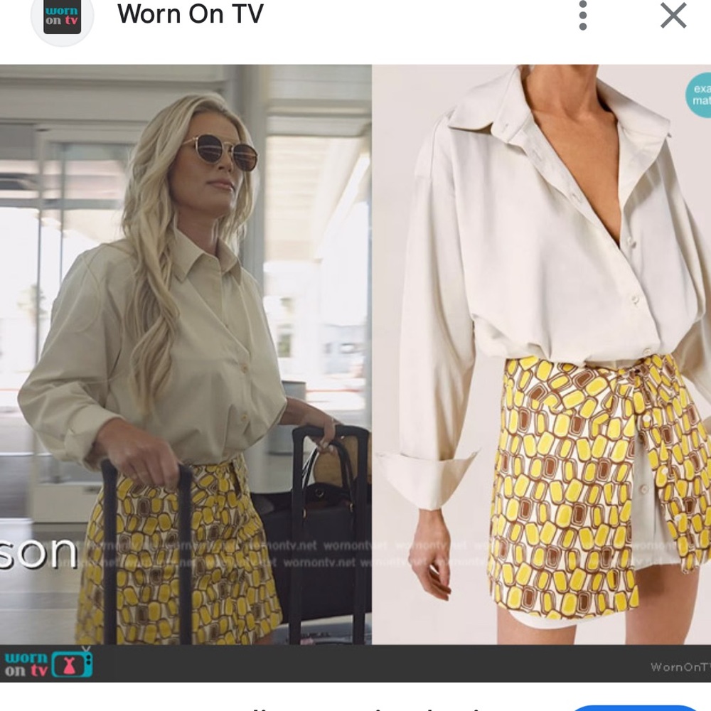 Alexis White and Yellow Patterned Dress